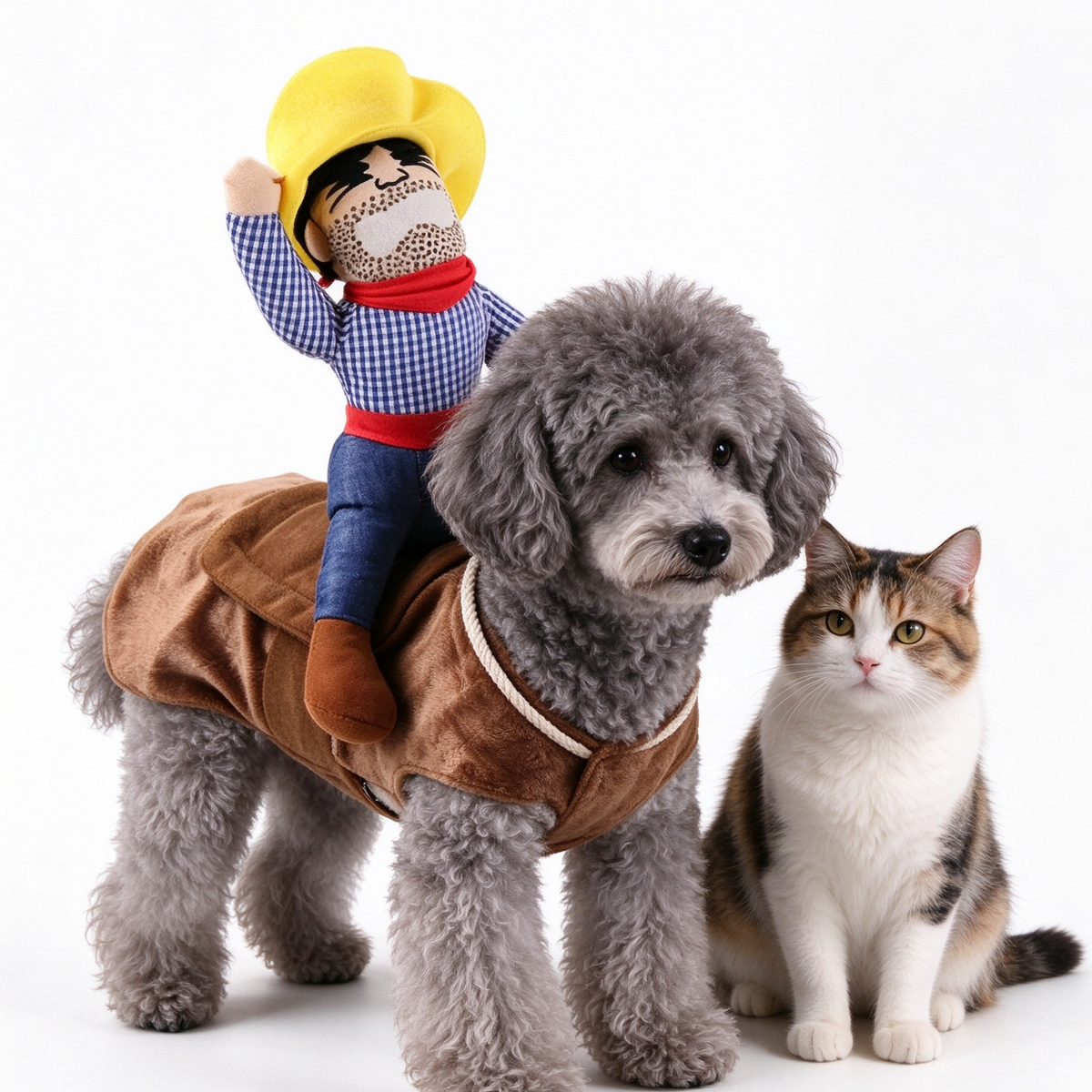 Cowboy Dog Costume | Funny Western Pet Outfit for Dogs & Cats