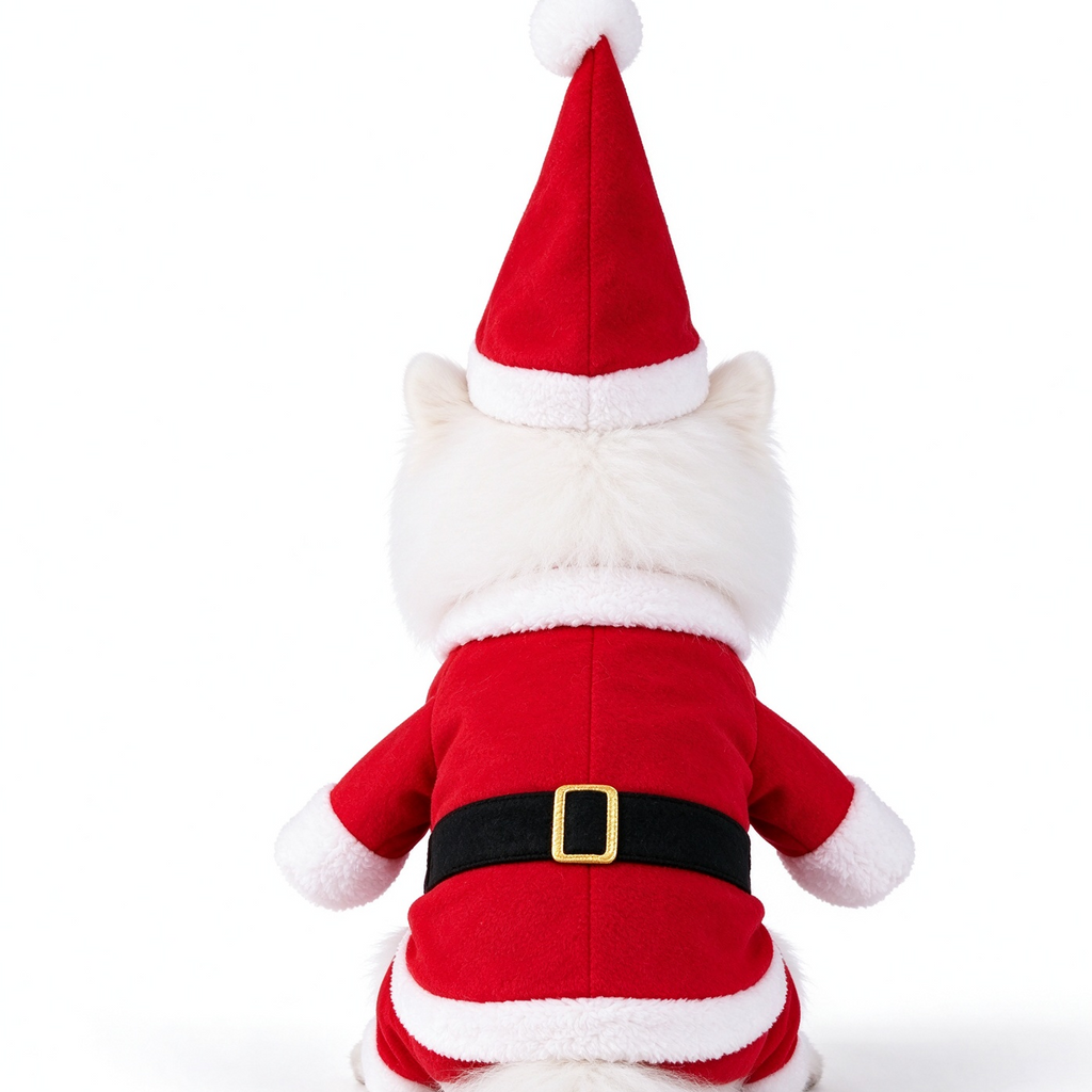 Santa Dog Costume – Christmas Dog Costume, Cute Santa Claus Outfit for Dogs, Festive Pet Christmas Outfit for Holiday Parties