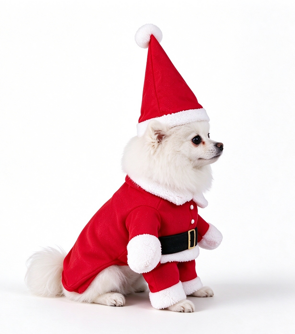 Santa Dog Costume – Christmas Dog Costume, Cute Santa Claus Outfit for Dogs, Festive Pet Christmas Outfit for Holiday Parties