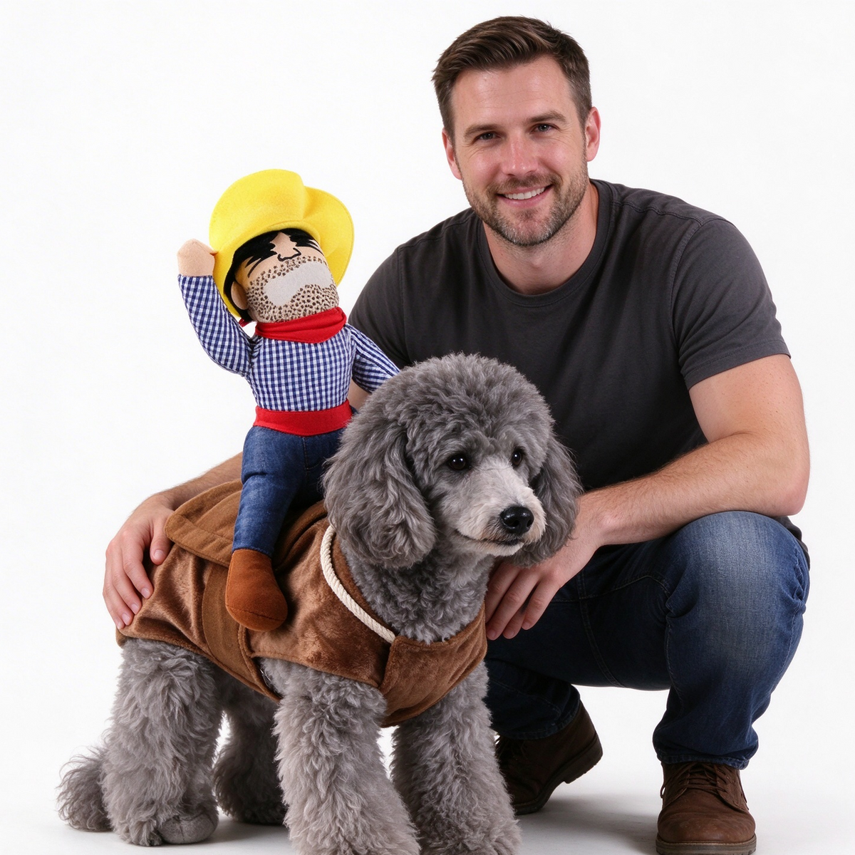 Cowboy Dog Costume | Funny Western Pet Outfit for Dogs & Cats